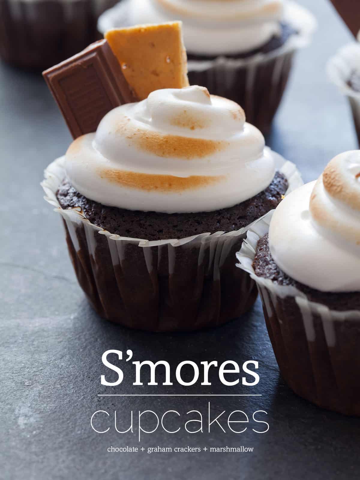 S'mores Cupcakes recipe | Spoon Fork Bacon