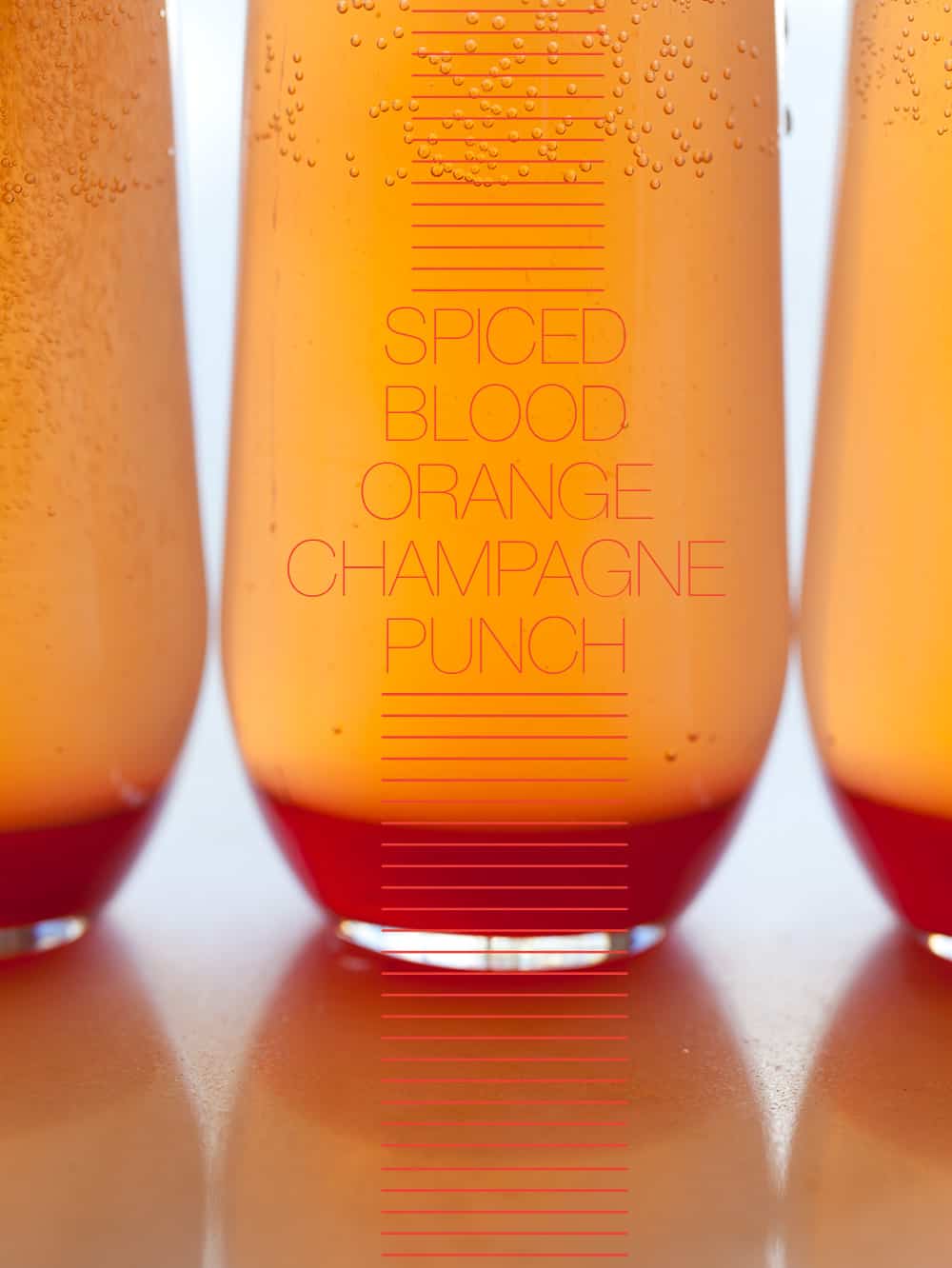 Spiced Blood Orange Champagne Punch