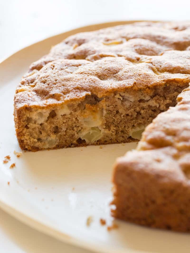 Apple Thyme Cake Cake recipe Spoon Fork Bacon