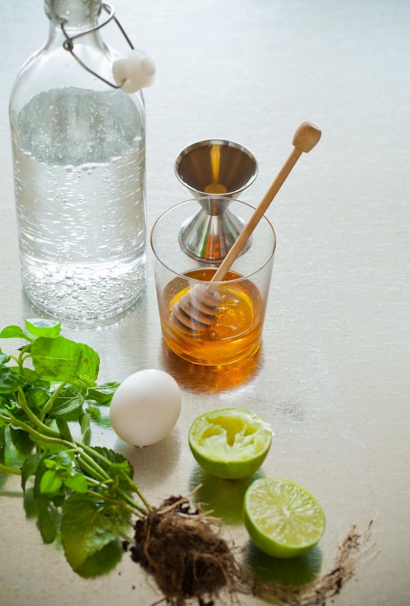 Honey Rum Fizz Cocktail recipe Spoon Fork Bacon