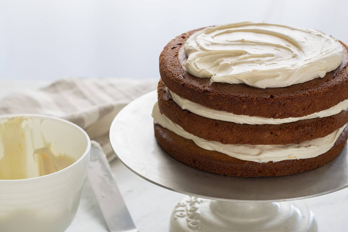 Ginger Infused Italian Cream Cake recipe | Spoon Fork Bacon
