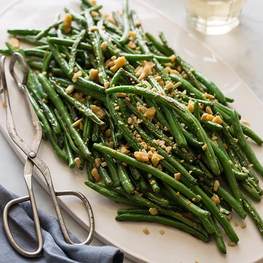 Lightly Roasted Green Beans | Side dish recipe | Spoon Fork Bacon