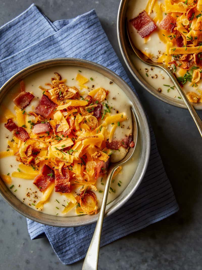 Loaded Baked Potato Soup | Spoon Fork Bacon