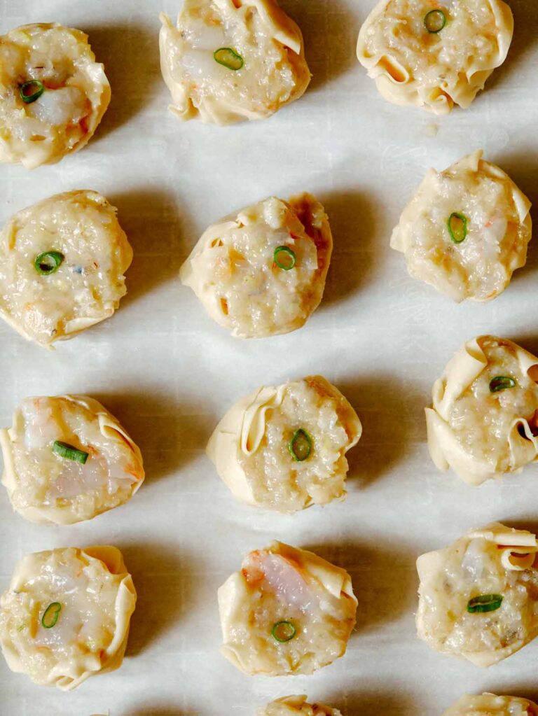 Shrimp Shumai Recipe How To Form Shumai Spoon Fork Bacon