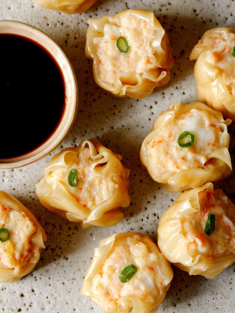 Shrimp Shumai Recipe How To Form Shumai Spoon Fork Bacon