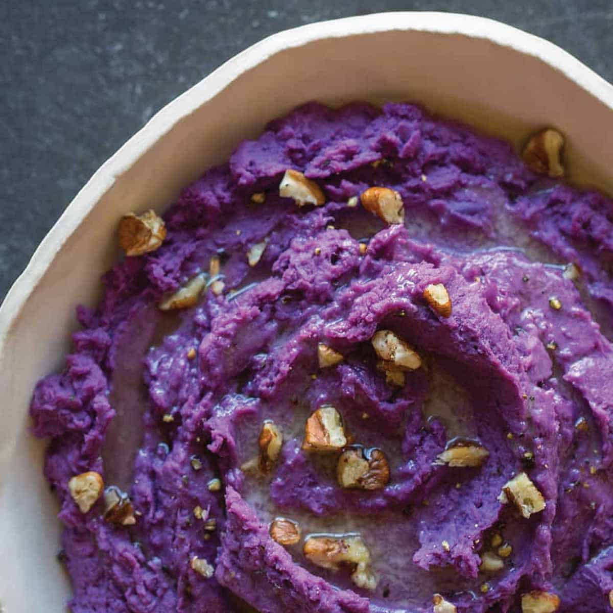 Mashed Purple Potatoes - The Starving Chef