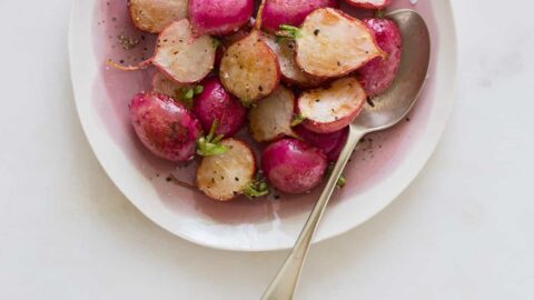 Home Fried Radishes with Bacon - Mrs Happy Homemaker