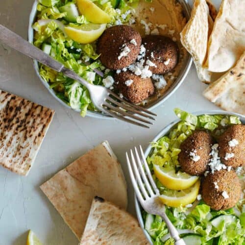 Falafel Salad Hummus Bowls | Spoon Fork Bacon