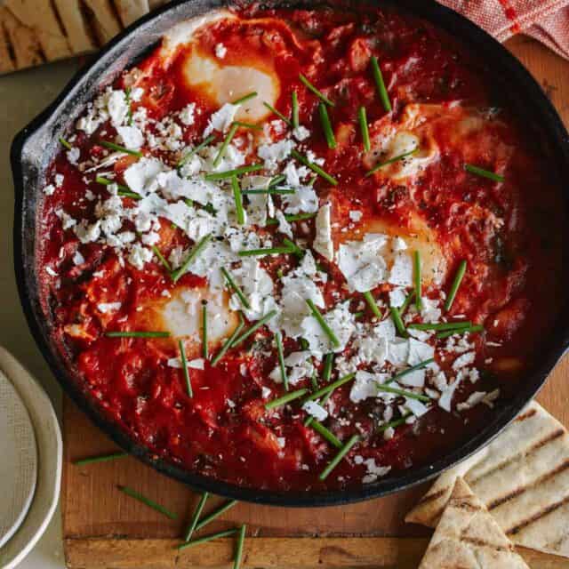 Shakshuka with White Beans and Spinach