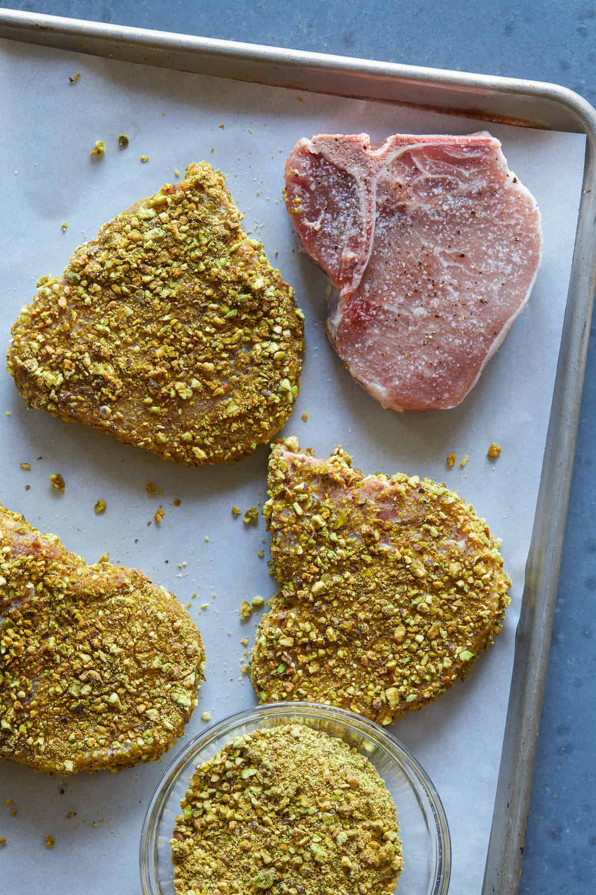 Pistachio Crusted Pork Chops | Spoon Fork Bacon