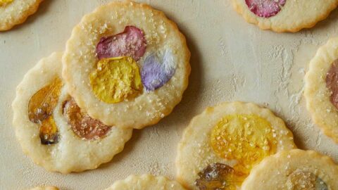 Edible Flower Cookies - Two Cups Flour