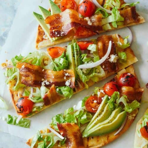 Grilled BLTA Flatbreads | Spoon Fork Bacon