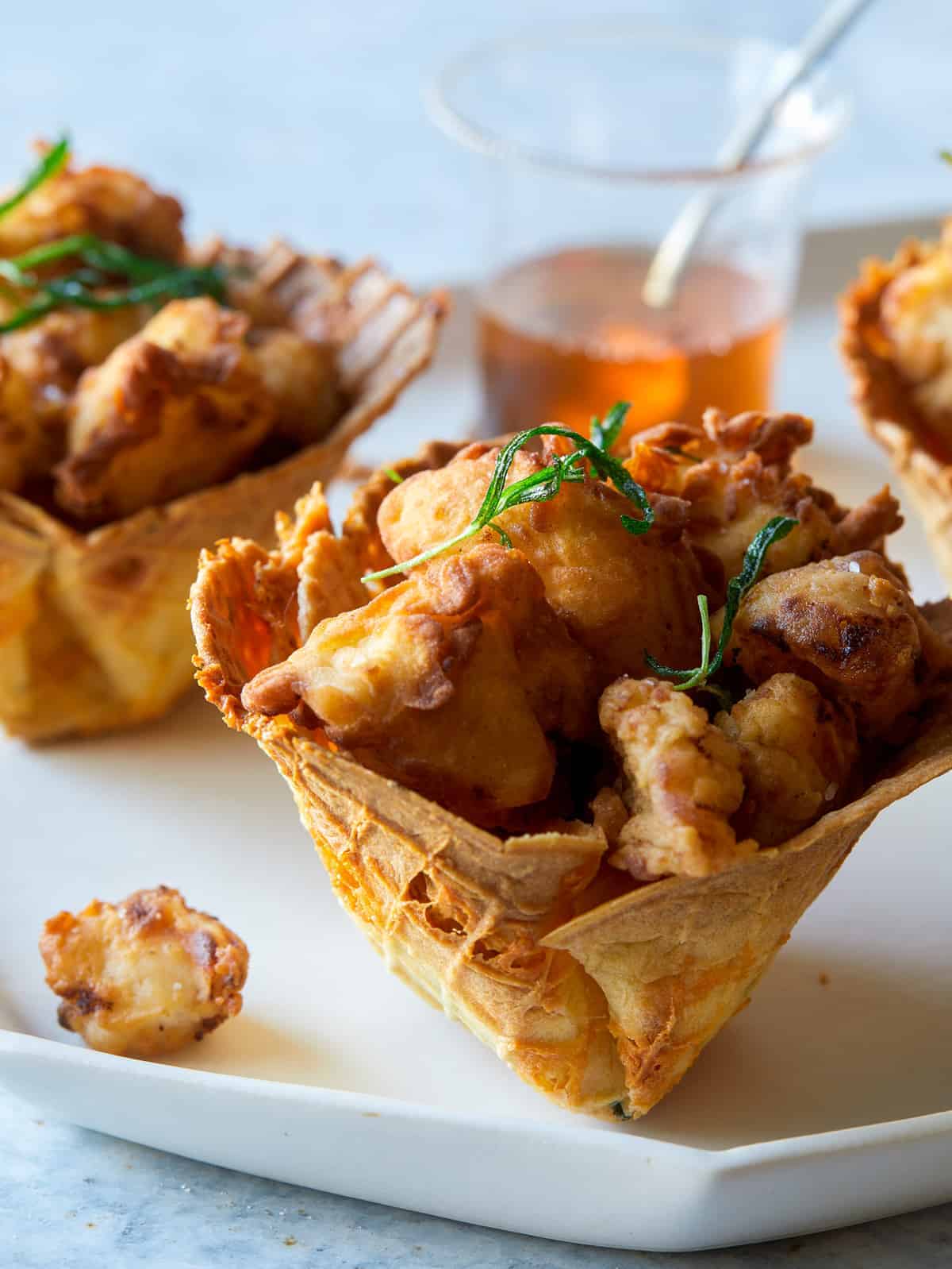 Chicken and Waffle Cones Recipe