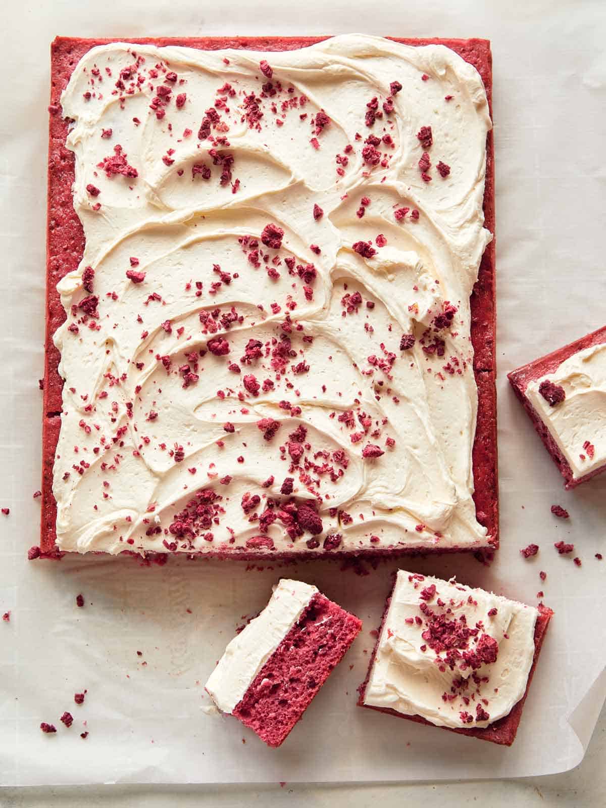Vanilla Raspberry Cake » LeelaLicious