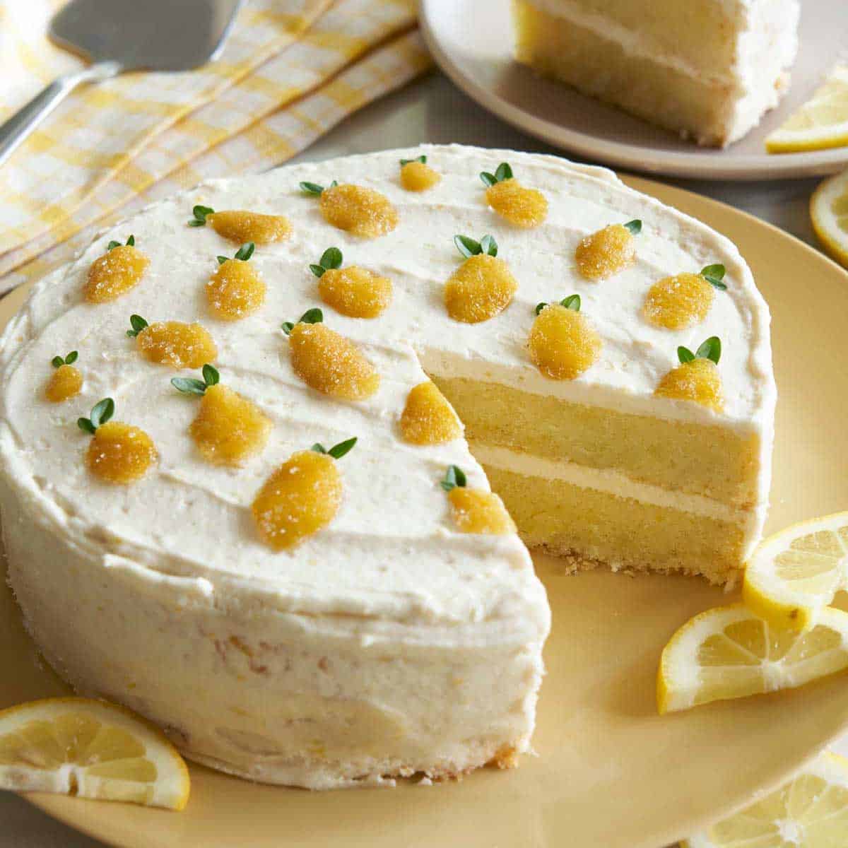 Lemon Curd Cake - Baran Bakery
