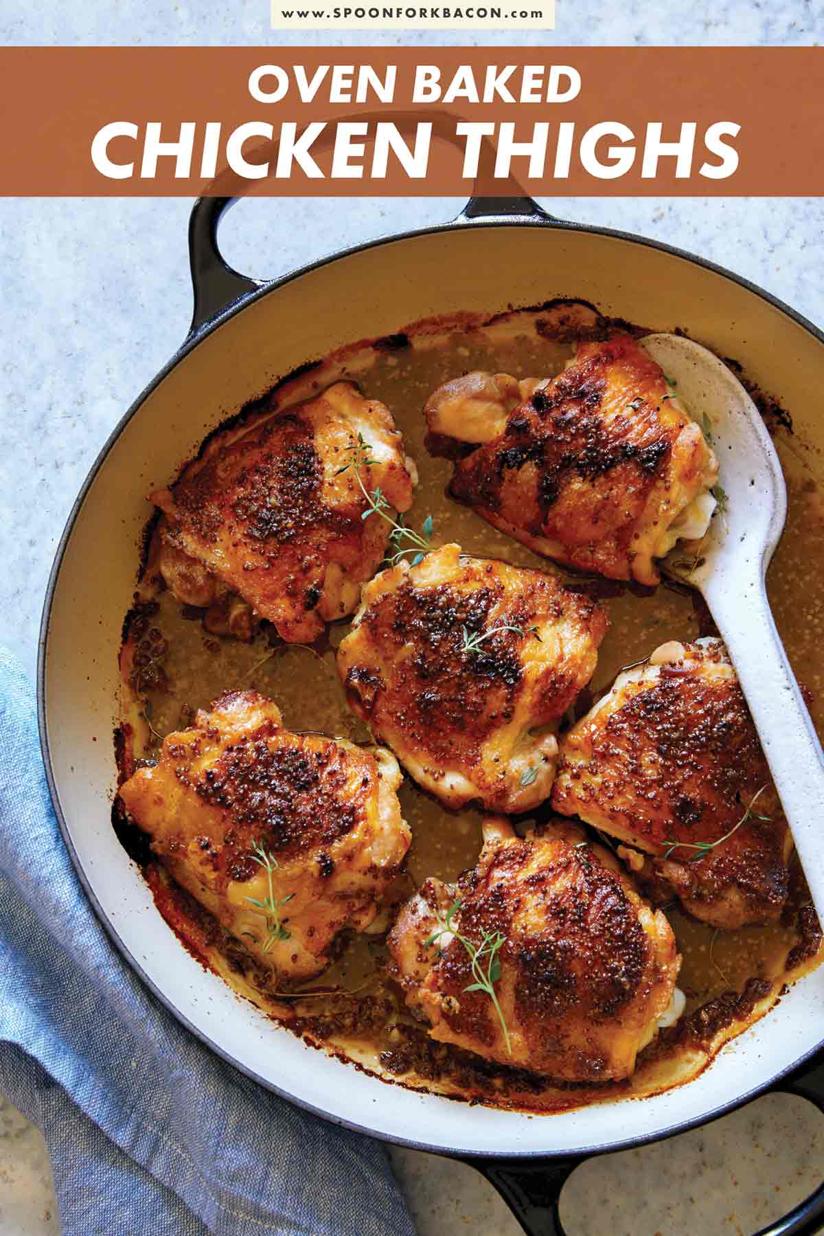 Oven Baked Chicken Thighs - Spoon Fork Bacon