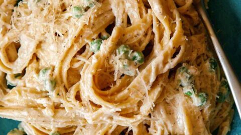 Browned Butter Fettuccine Alfredo Recipe Spoon Fork Bacon