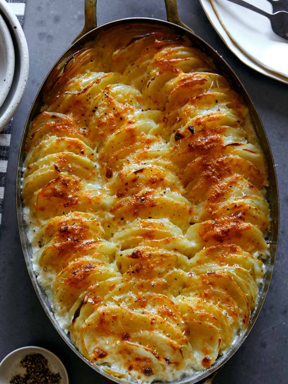 How To Thinly Slice Potatoes Without Mandolin : Gratin Potatoes Pepper ...