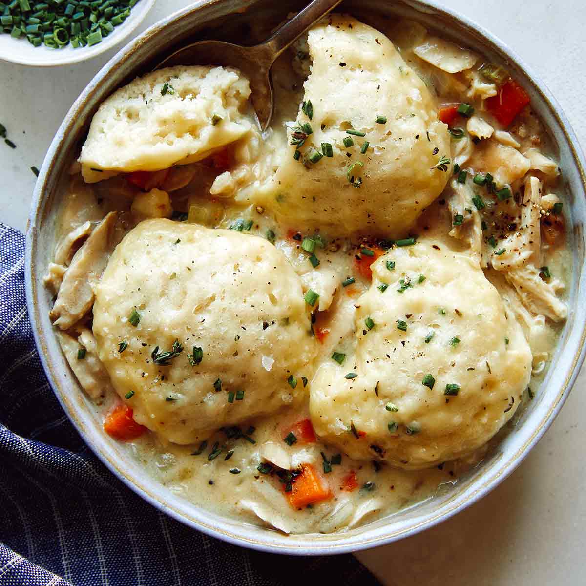 Super Easy Homemade Chicken and Dumplings Recipe - Eat at Home
