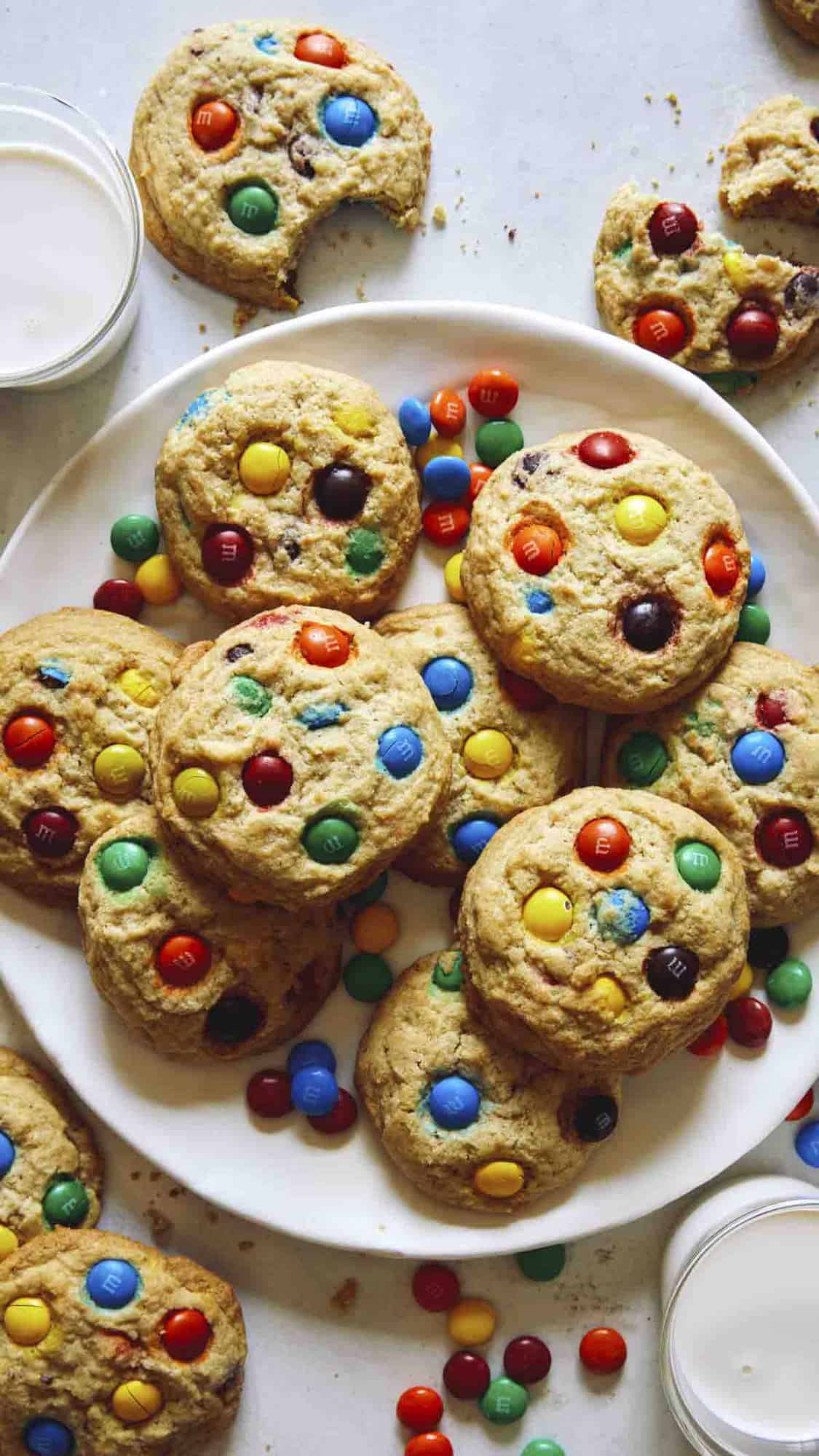 M&M Cookies + Video {The BEST Recipe!}