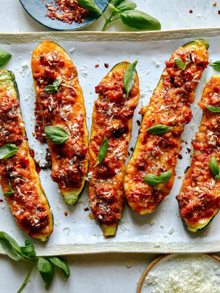 Zucchini Boats - Spoon Fork Bacon