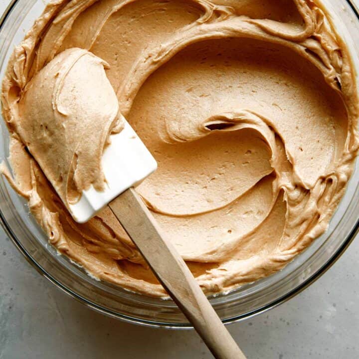 Peanut Butter Frosting Spoon Fork Bacon