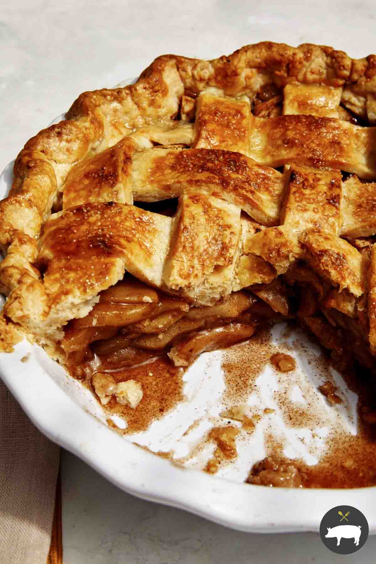 Apple Pie Recipe With A Cheddar Crust Spoon Fork Bacon