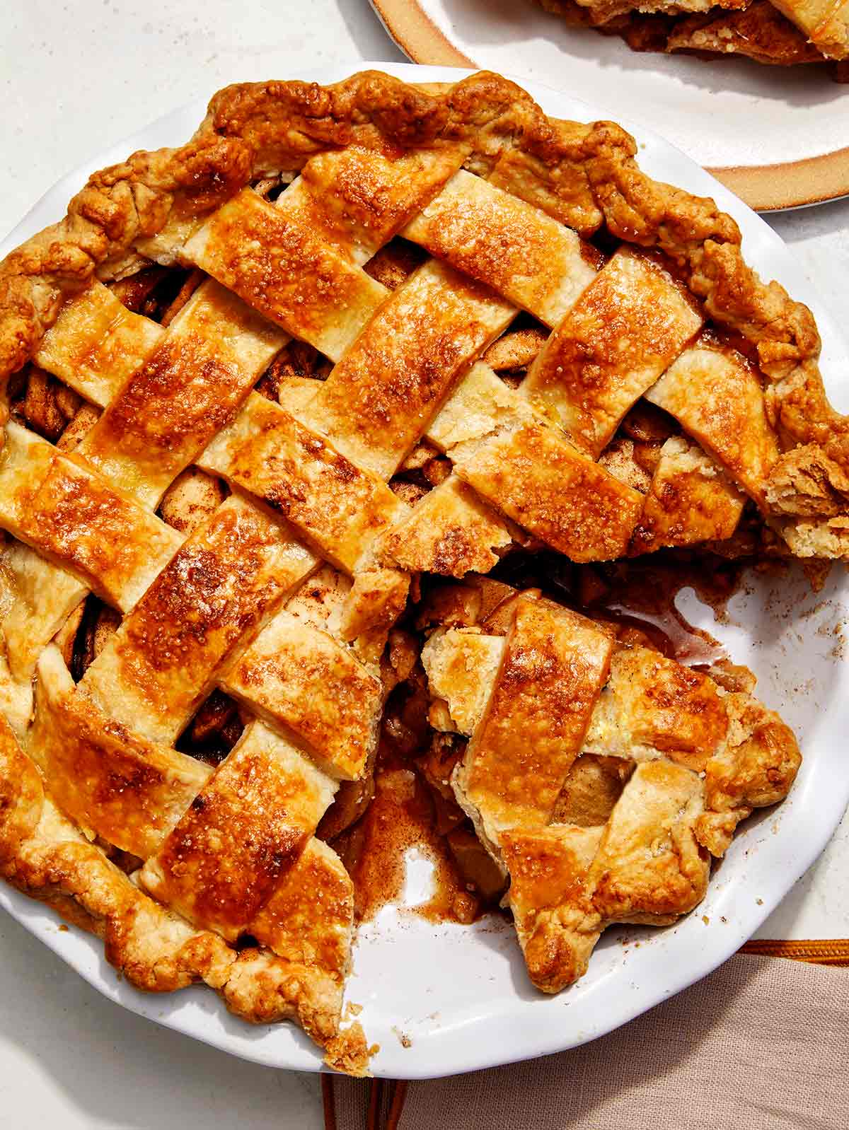 american apple pie with cheese
