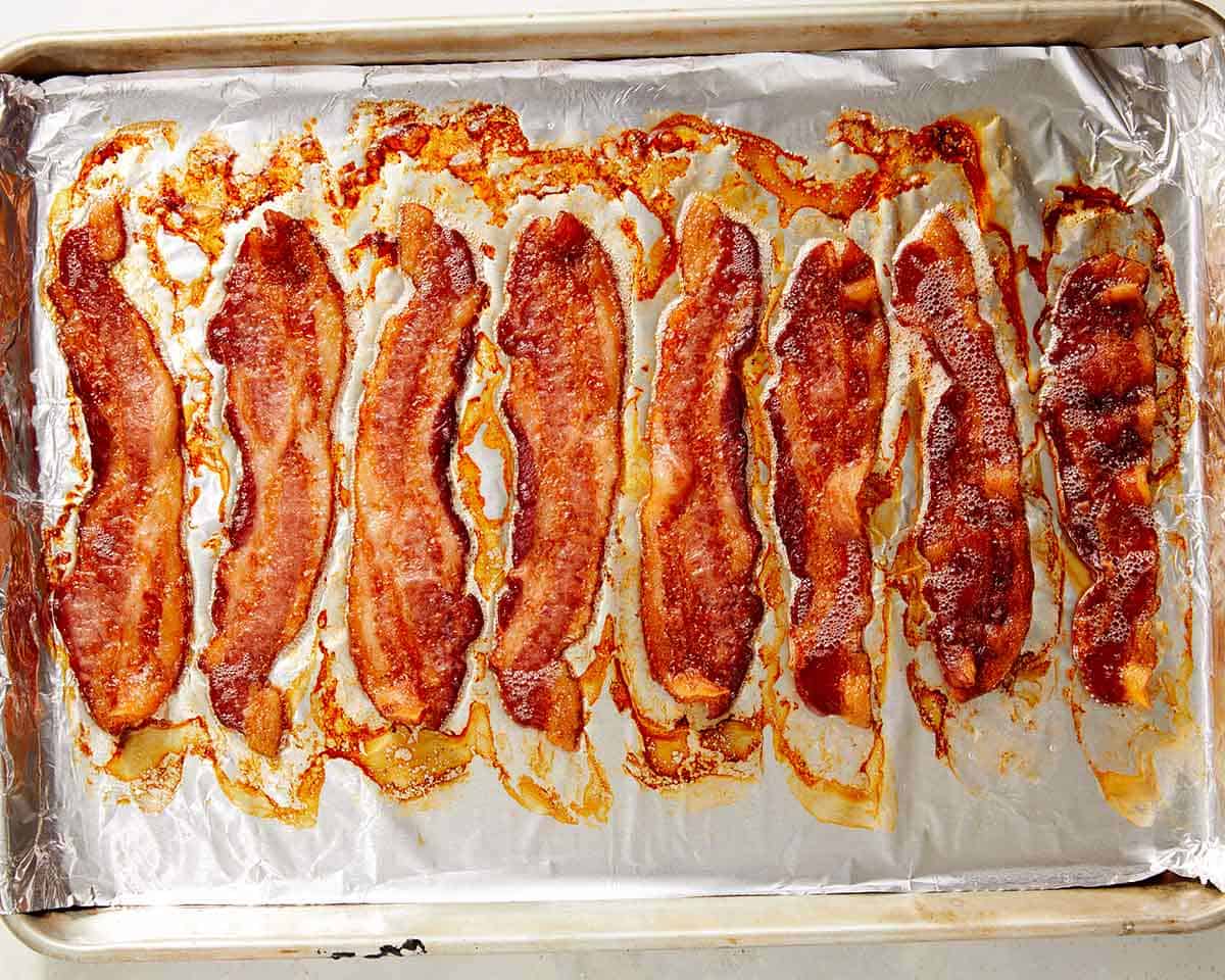 How to Cook Bacon in the Oven - Easy Oven Baked Bacon - The Forked Spoon