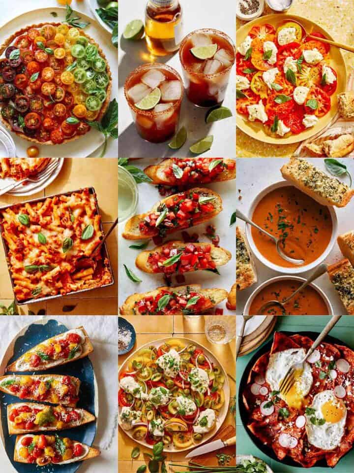 A roundup of all of our very best tomato recipes.