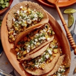 Close up on a Vegetarian taco recipe.