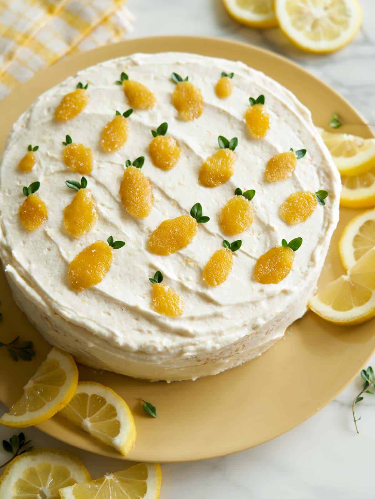 Lemon Thyme Cake - Lemon Layer Cake recipe - Spoon Fork Bacon
